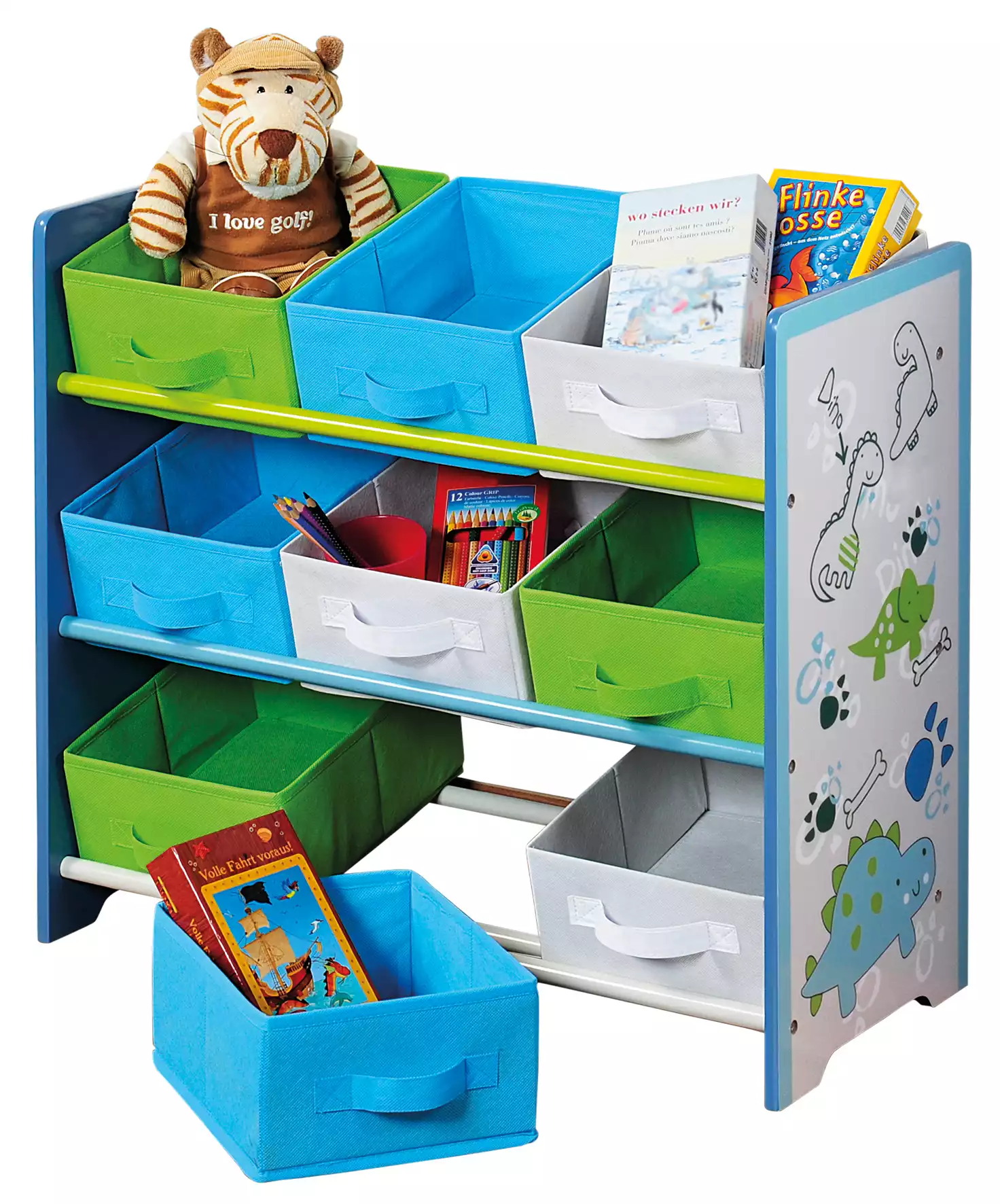 Мебель для книг и игрушек. Стеллаж для игрушек, с ящиками. Шкаф для игрушек. Стеллаж с выдвижными ящиками для игрушек. Тумба под детские игрушки.