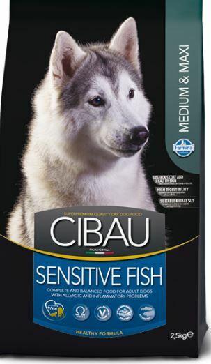 Hrana za pse CIBAU Sensitive Medium/Maxi, riba 2,5kg
