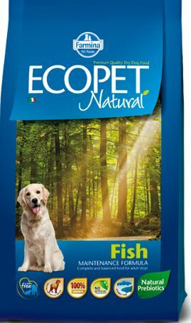 Hrana za pse Ecopet Natural Fish, riba 12kg