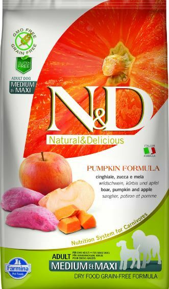 Hrana za pse N&D GF Pumpkin Adult Medium/Maxi 2,5kg