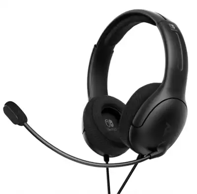 NINTENDO SWITCH žične slušalke LVL40, črne barve