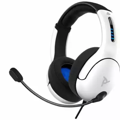 Slušalke LVL50 PS4/PS5 STEREO, bele barve