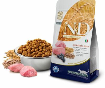 Hrana za mačke N&D LG Adult, jagnjetina in borovnica 300g