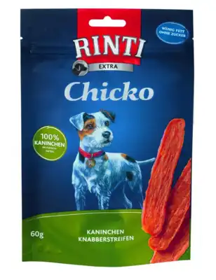 Hrana za pse s trakovi kunca Extra Chicko, 60 g