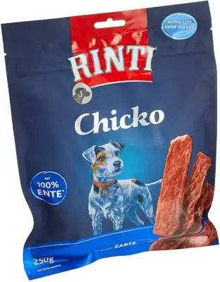 Priboljški za pse z okusom race Extra Chicko, 250 g