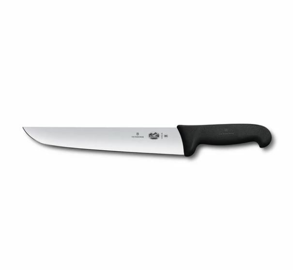 Vsestranski mesarski nož za obdelavo mesa, široko rezilo, 20 cm, črn, VICTORINOX