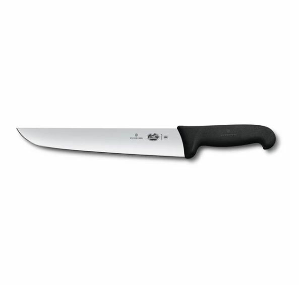 Nož za rezanje in obdelavo mesa, ozko rezilo, 20 cm, črn, VICTORINOX