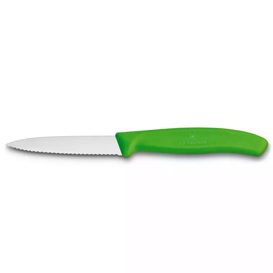 Komplet nožev za zelenjavo 2 kom, nazobčano rezilo, 8cm, VICTORINOX
