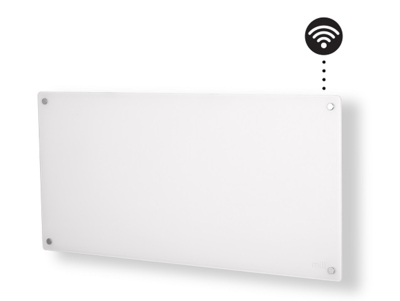 panelni konvekcijski radiator Wi-Fi 900W bel steklo GL900WIFI3