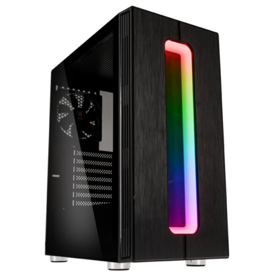 NIMBUS ATX RGB osvetljeno ohišje, črno