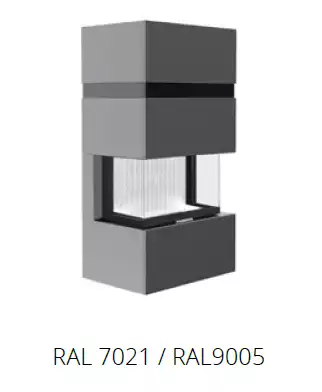 Hitze TRIBOX model U - RAL 7021 / RAL 9005 (Grafit/črn pas)