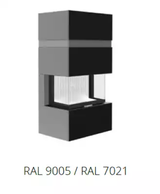 Hitze TRIBOX model U - RAL 9005 / RAL 7021 (črn/grafitni pas)