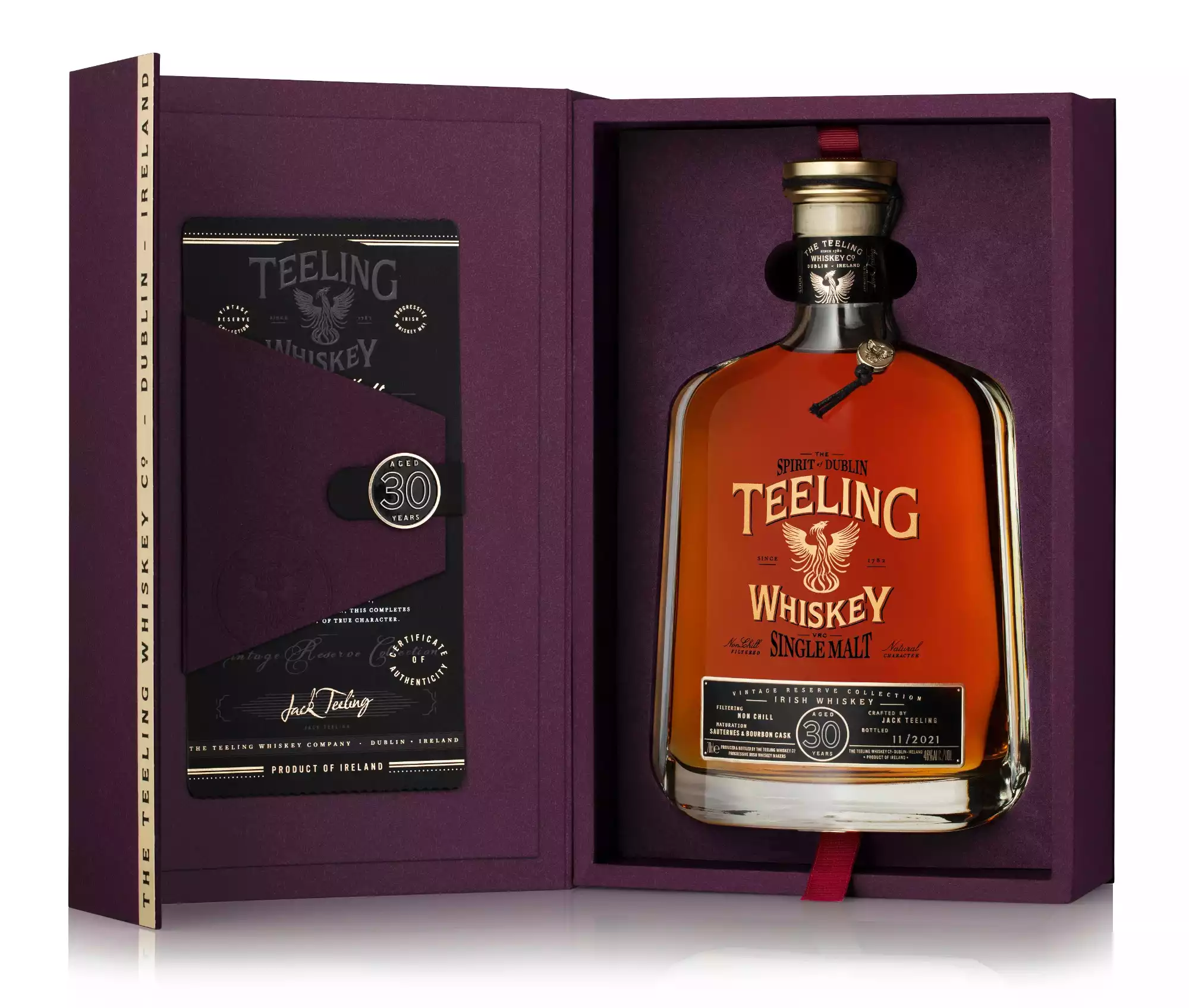 Teeling 30 Year Old Vintage Reserve Collection Single Malt Irish Whisk