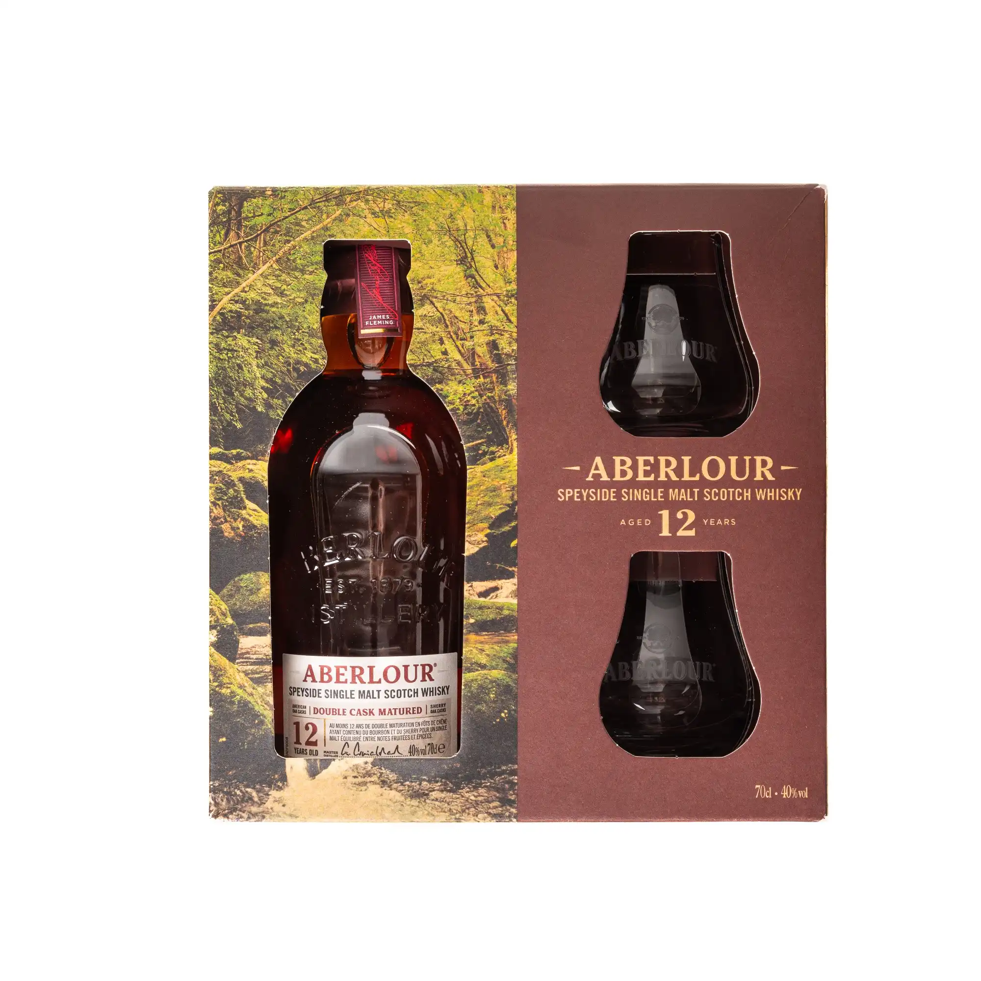 Malt y.o. + 12 Satz Aberlour 2 Whisky Single Gläser