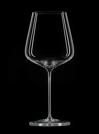 Denken Sie an Art Bordeaux-Glas