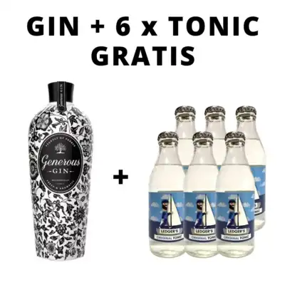 Gin Generous + 6x Tonic GRATIS