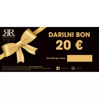 Darilni bon v vrednosti 20€