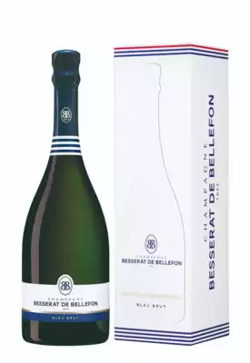 Blauer Brut-Champagner