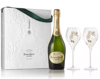 Šampanjec Perrier - Jouet Grand Brut + 2 kozarca