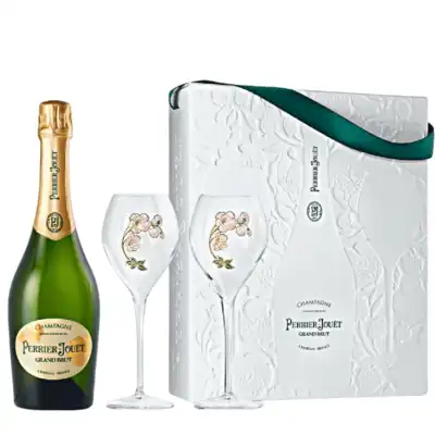 Šampanjec Perrier - Jouet Grand Brut + 2 kozarca