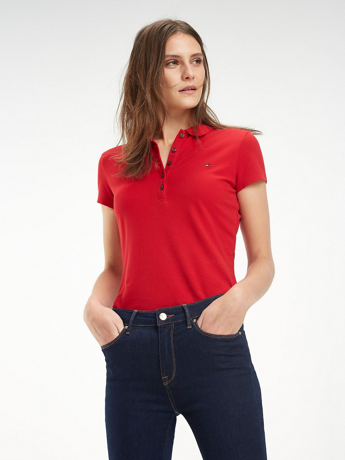 Tommy Hilfiger Th womenswear | heritage short sleeve slim polo