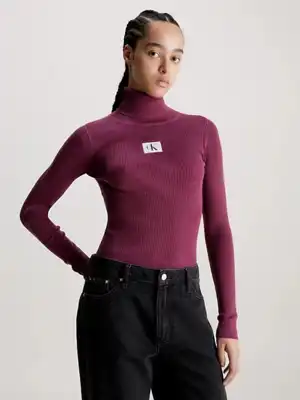 PULOVER | BADGE ROLL NECK SWEATER