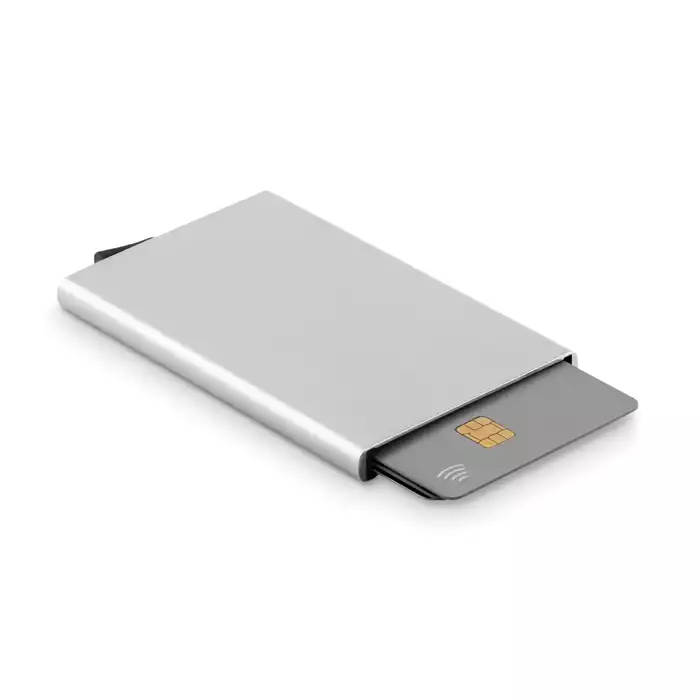Aluminijasta RFID zaščita za kartice SECURPUSH