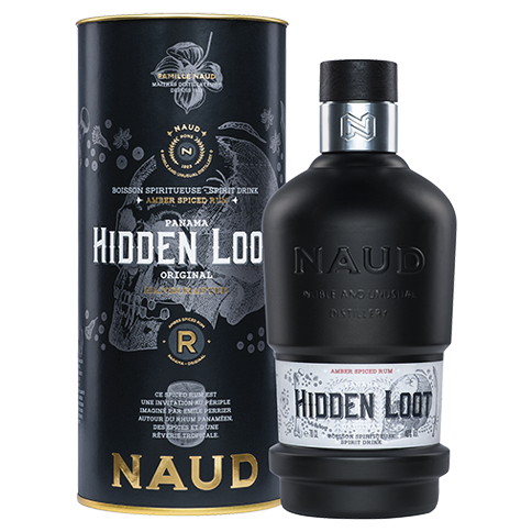 Confezione regalo Rum Naud Hidden Loot originale da 0,7 litri