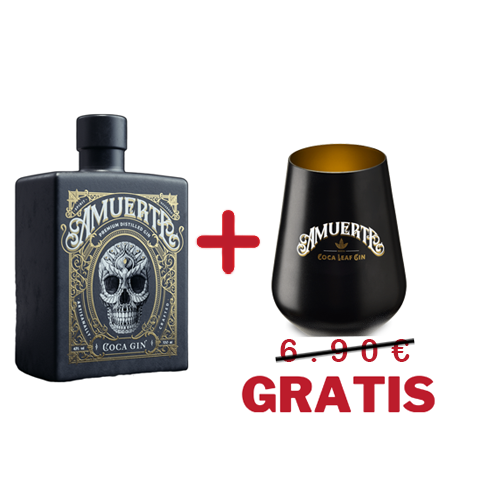 Gin Amuerte Black Edition 0,7L + Kozarec Gratis