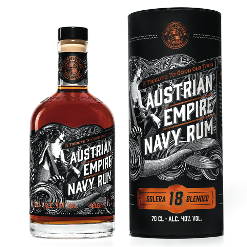 Rum Austrian Empire Navy Solera 18  0,7L Darilno Pakiranje
