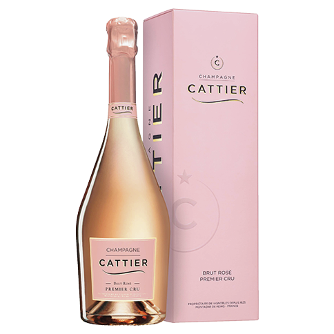 Confezione regalo Champagne Brut Rose Premier Cru Cattier 0,75L