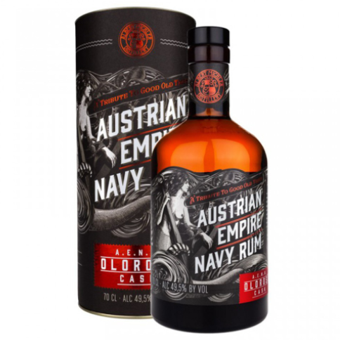 Rum Austrian Empire Navy Double Cask Oloroso Tube 0,7L Darilno Pakiranje